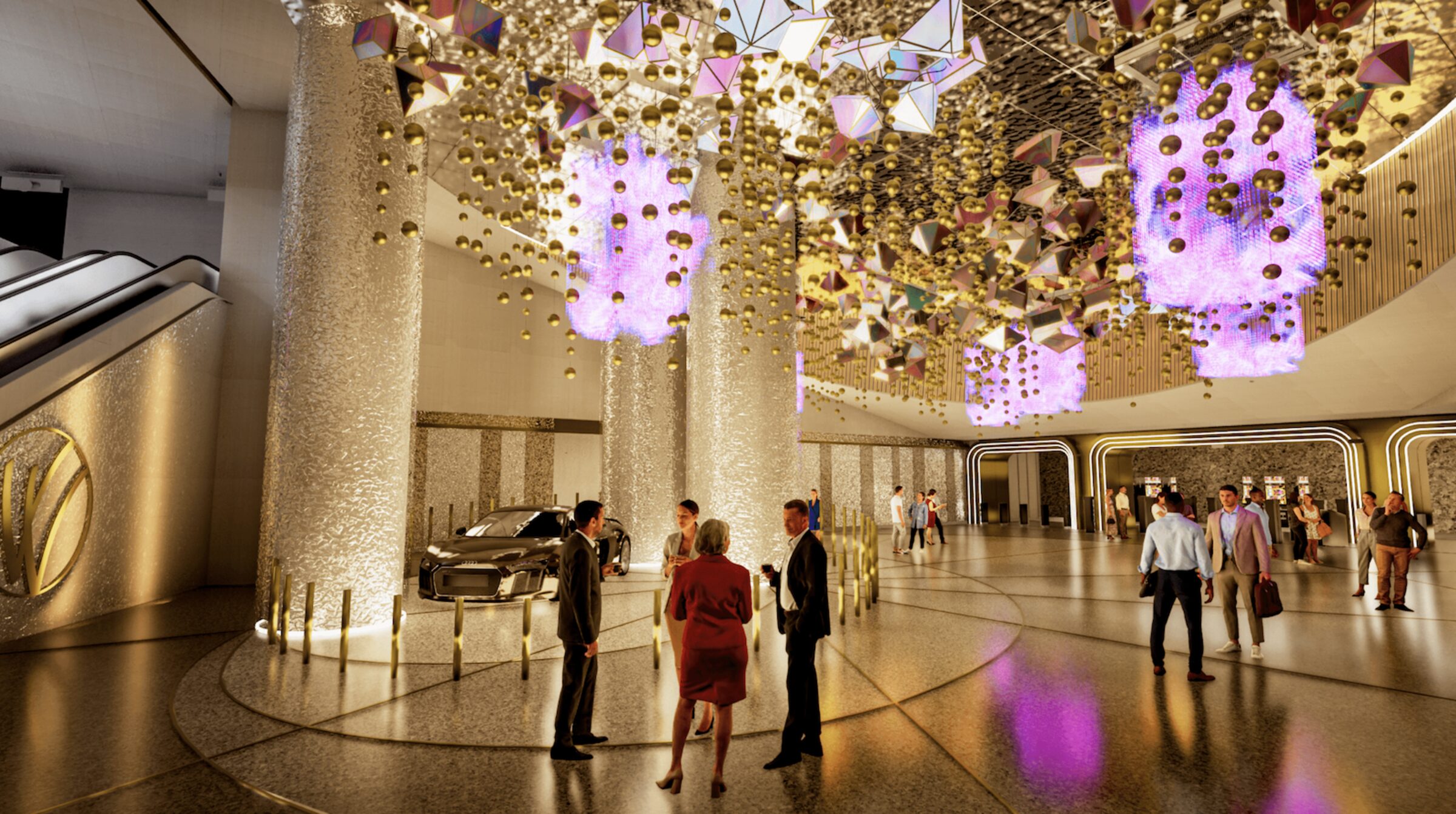Concept render — Wind Creek Chicago Southland centerpiece